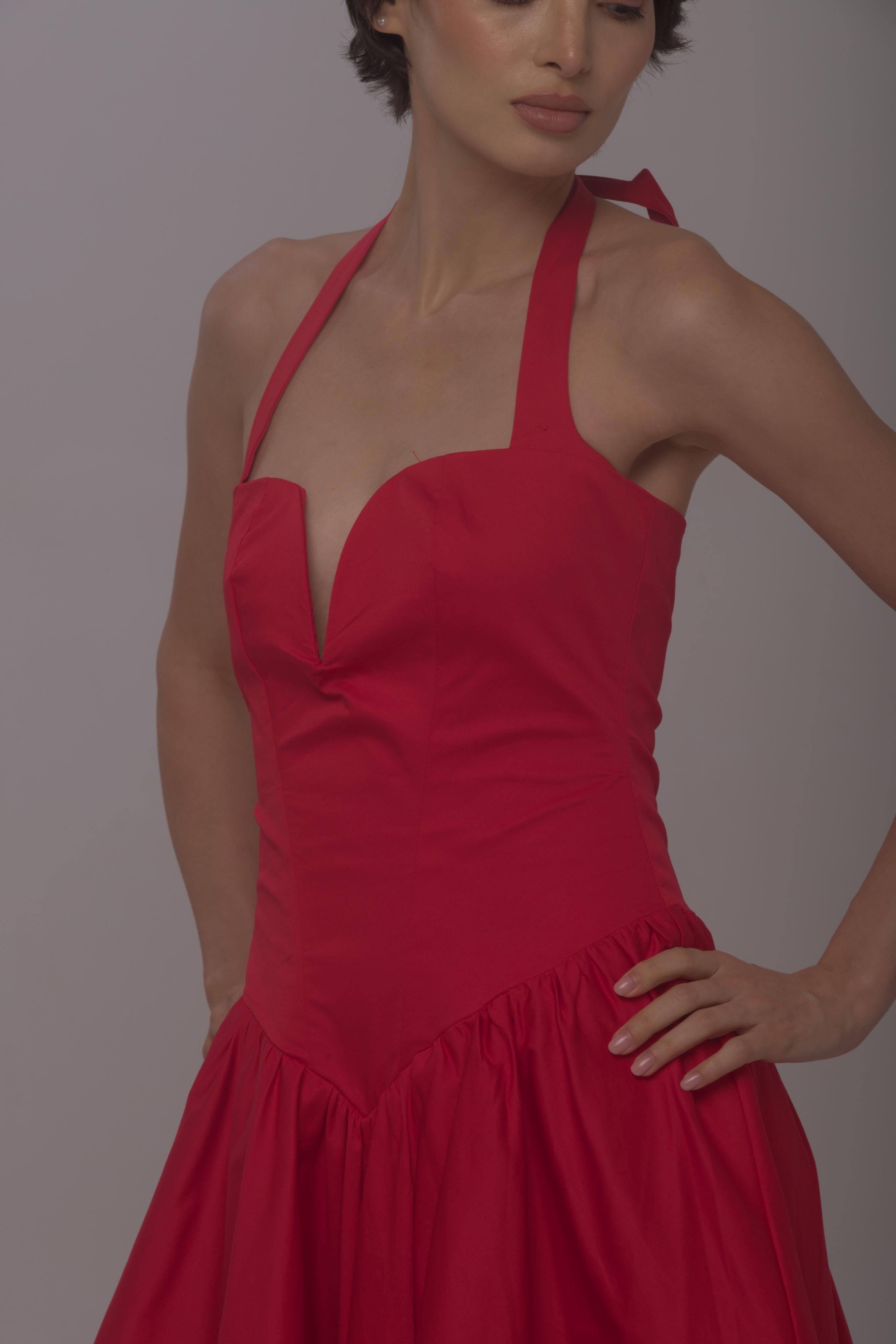 Solid Spaghetti Straps long princess dress Wine Red