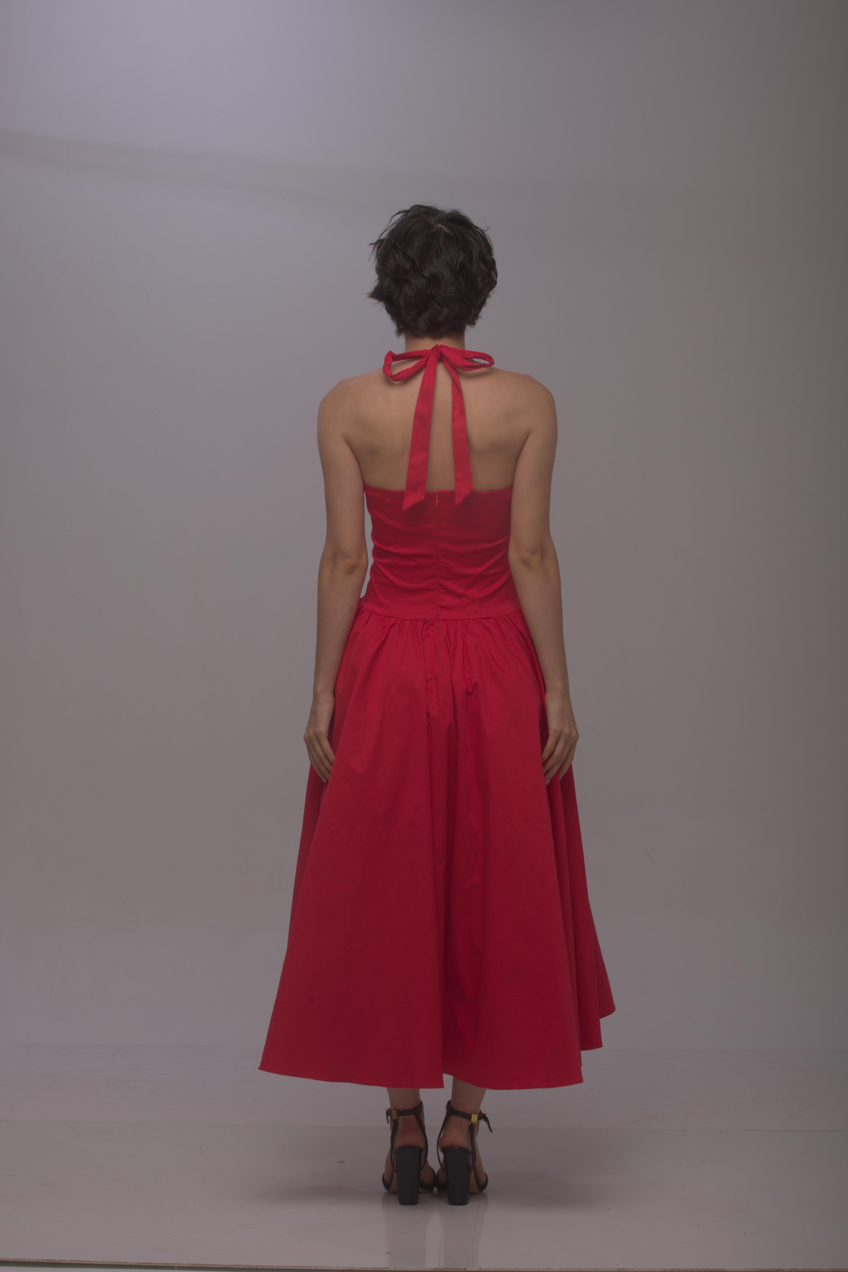 Solid Spaghetti Straps long princess dress Wine Red