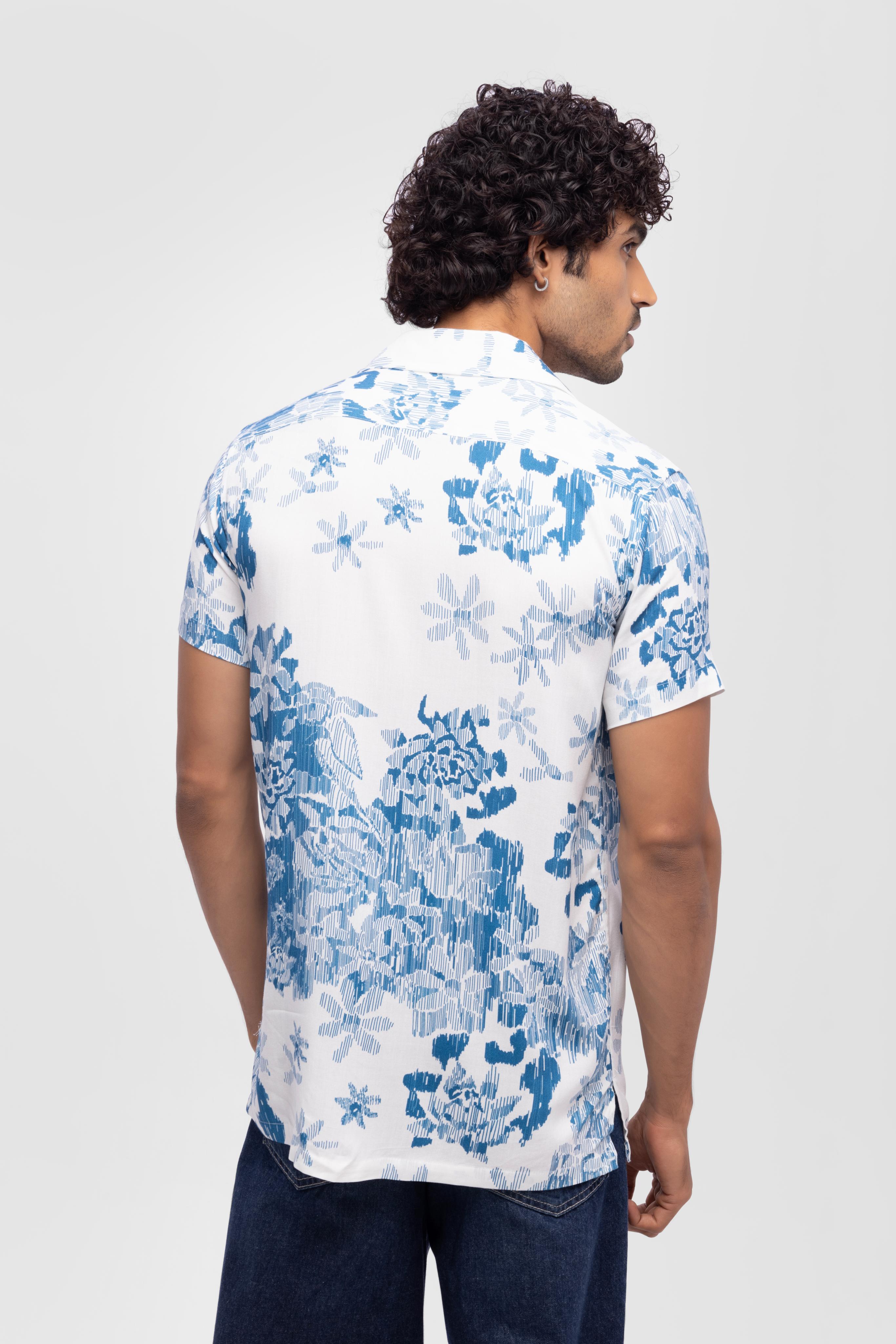 Regular Half sleeve loose fit regular- Blue
