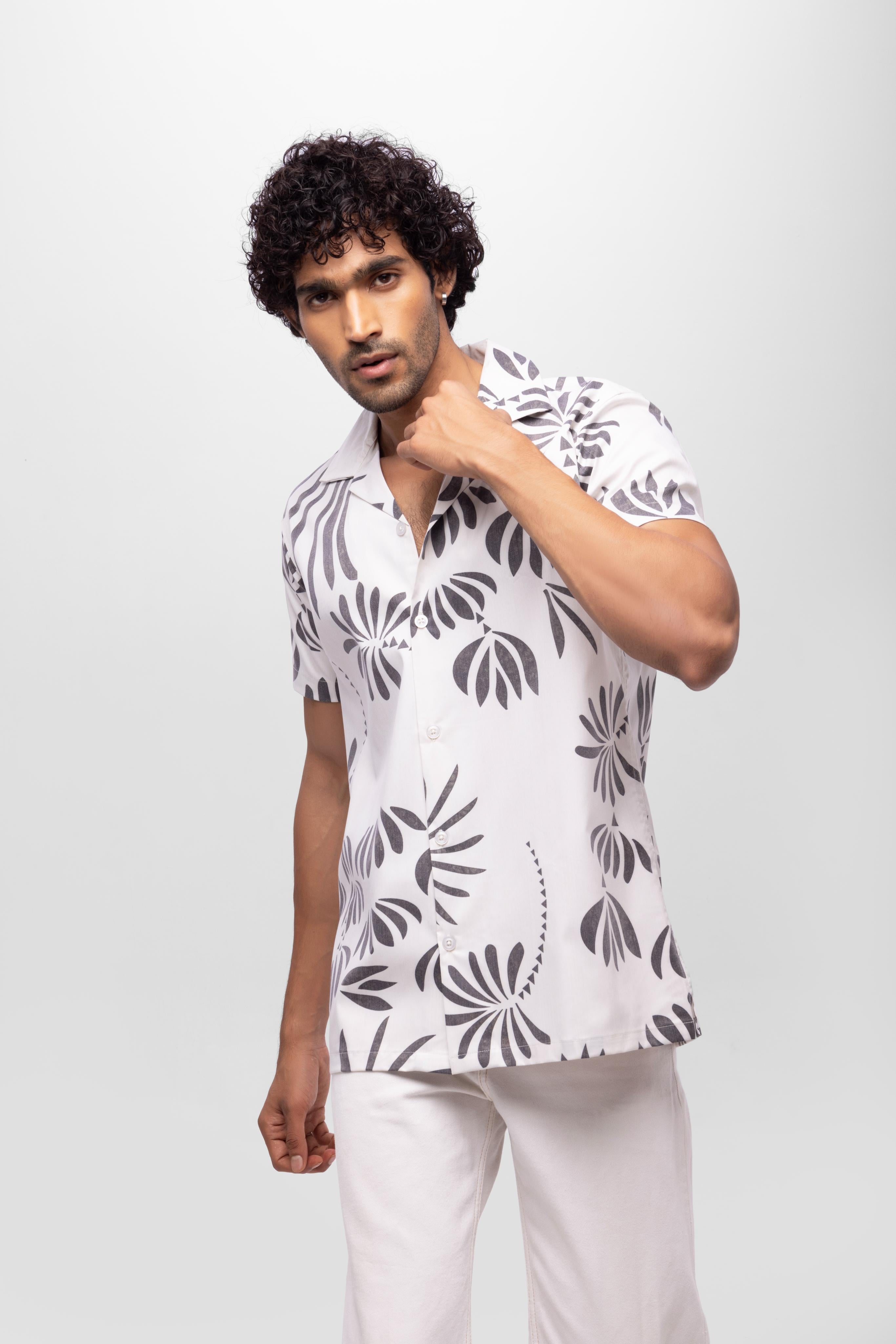 Long Half sleeve loose fit regular- Off white