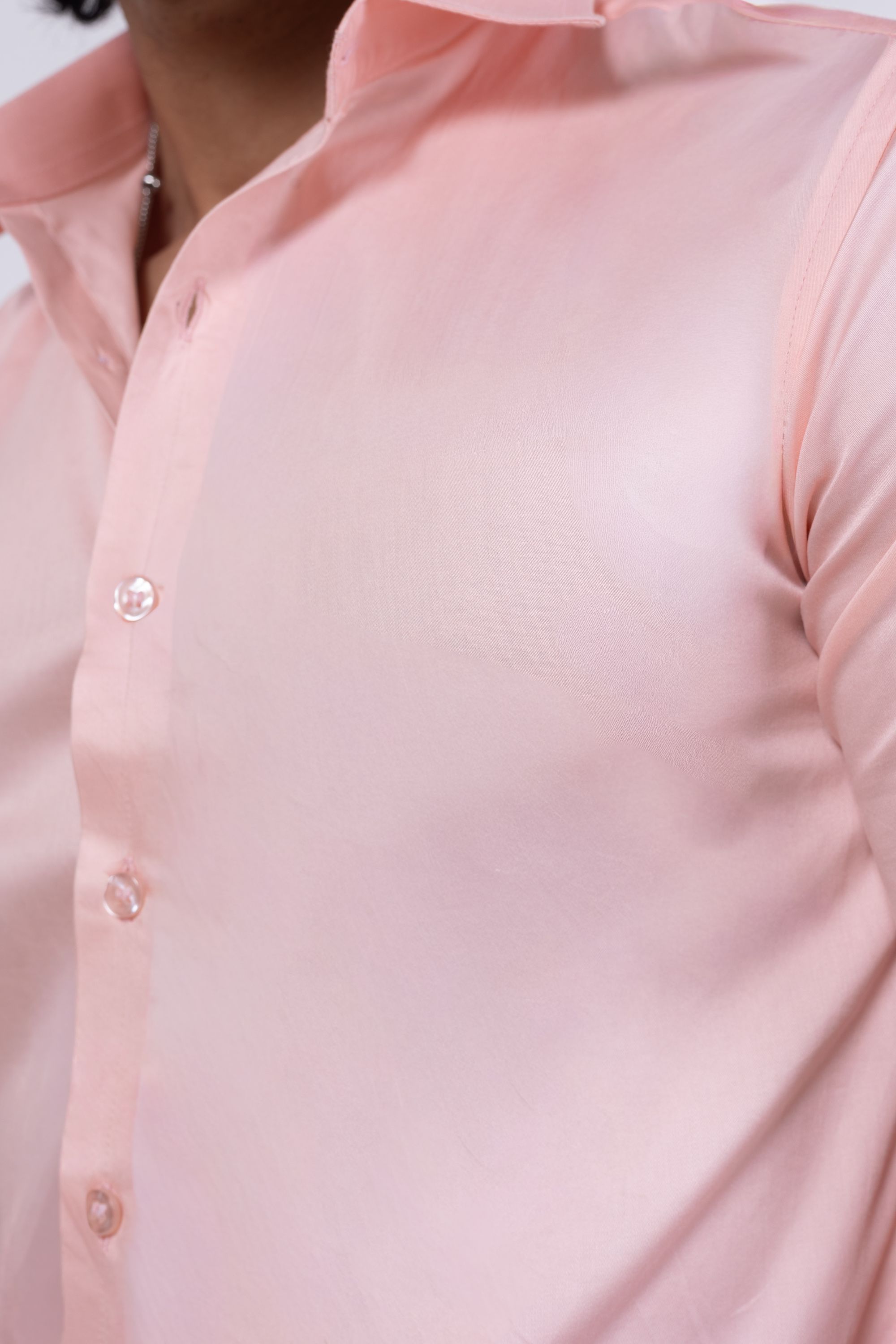 Full Sleeve Slim Fit Pink Shirt