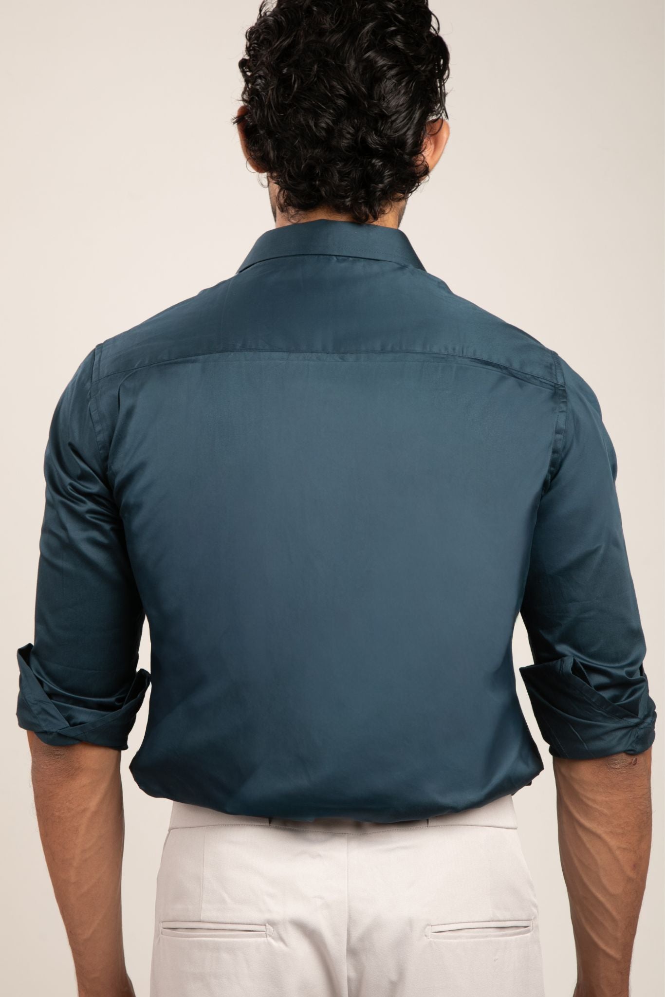 Full sleeve slim fit Shirt Teal