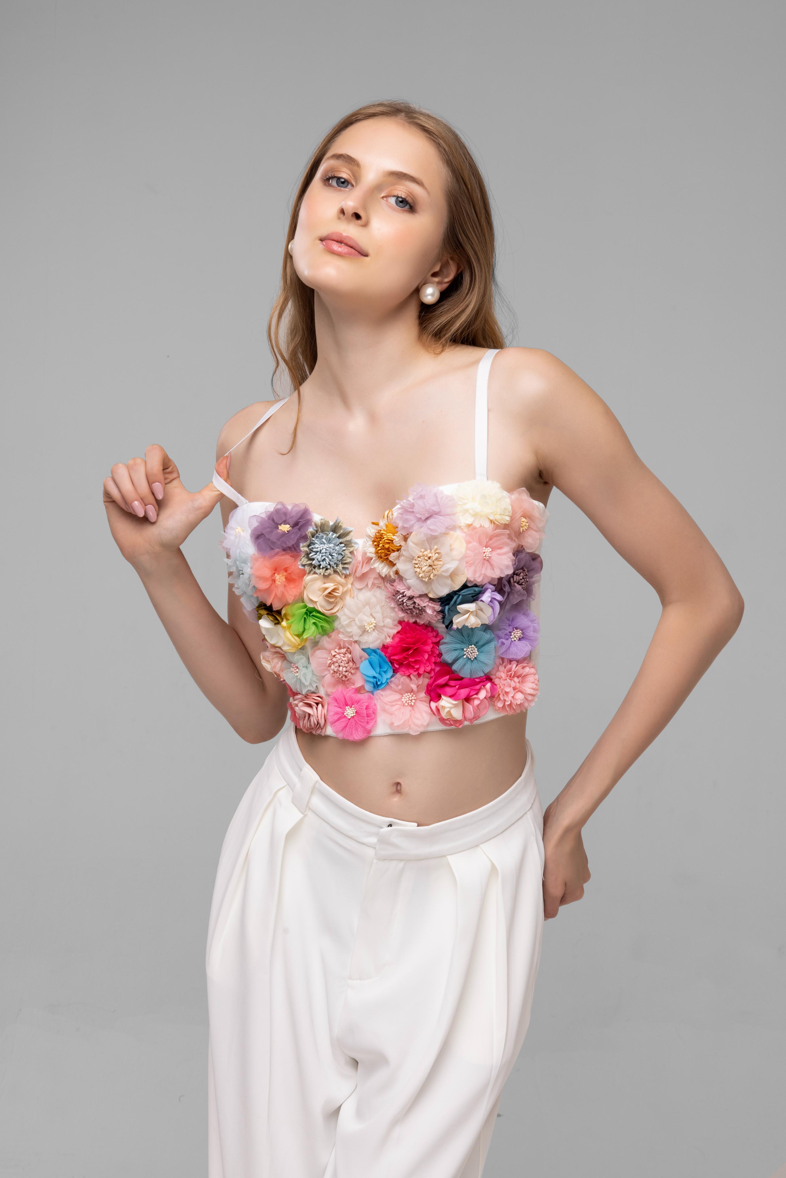 Fancy corset top Multi Color