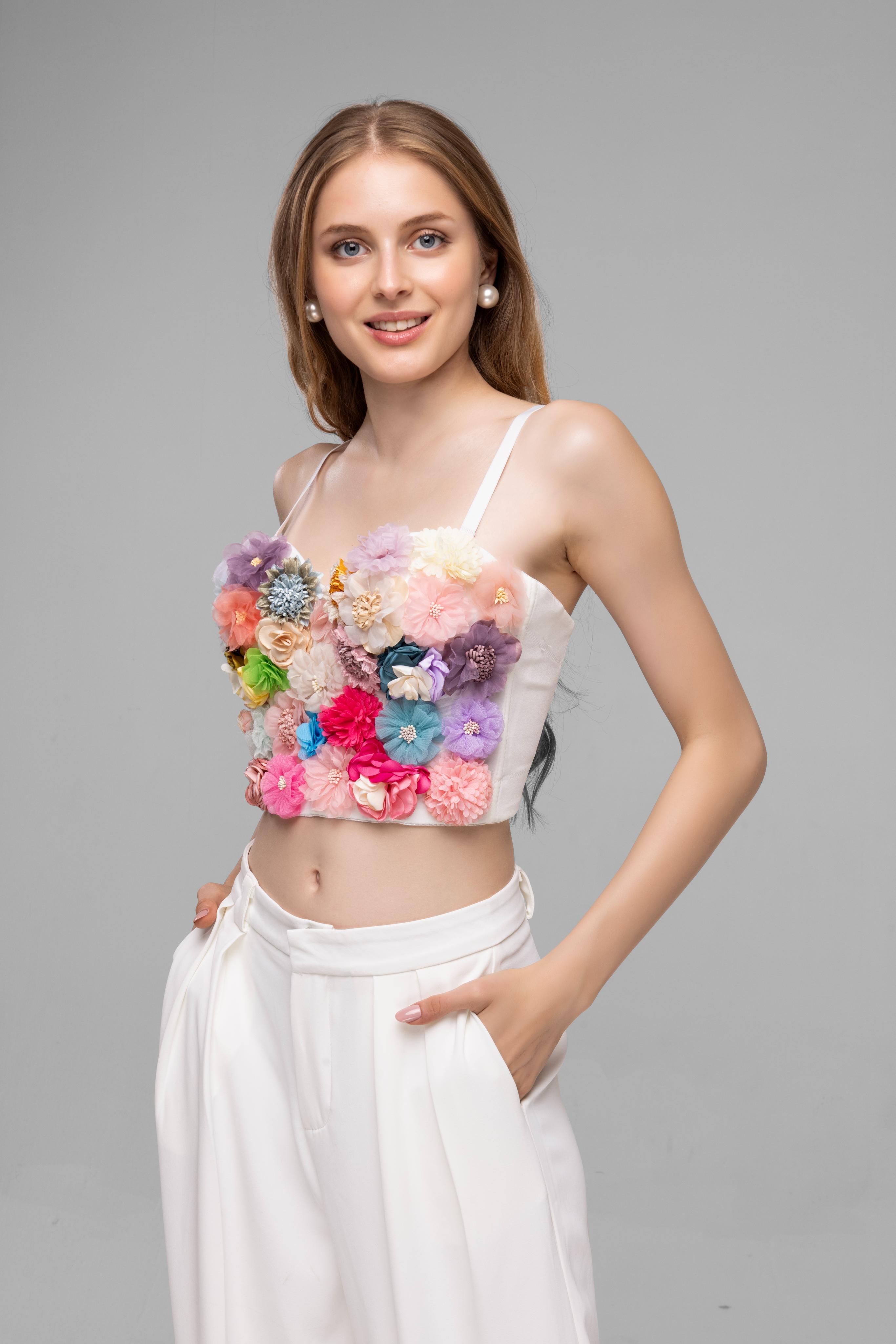 Fancy corset top Multi Color