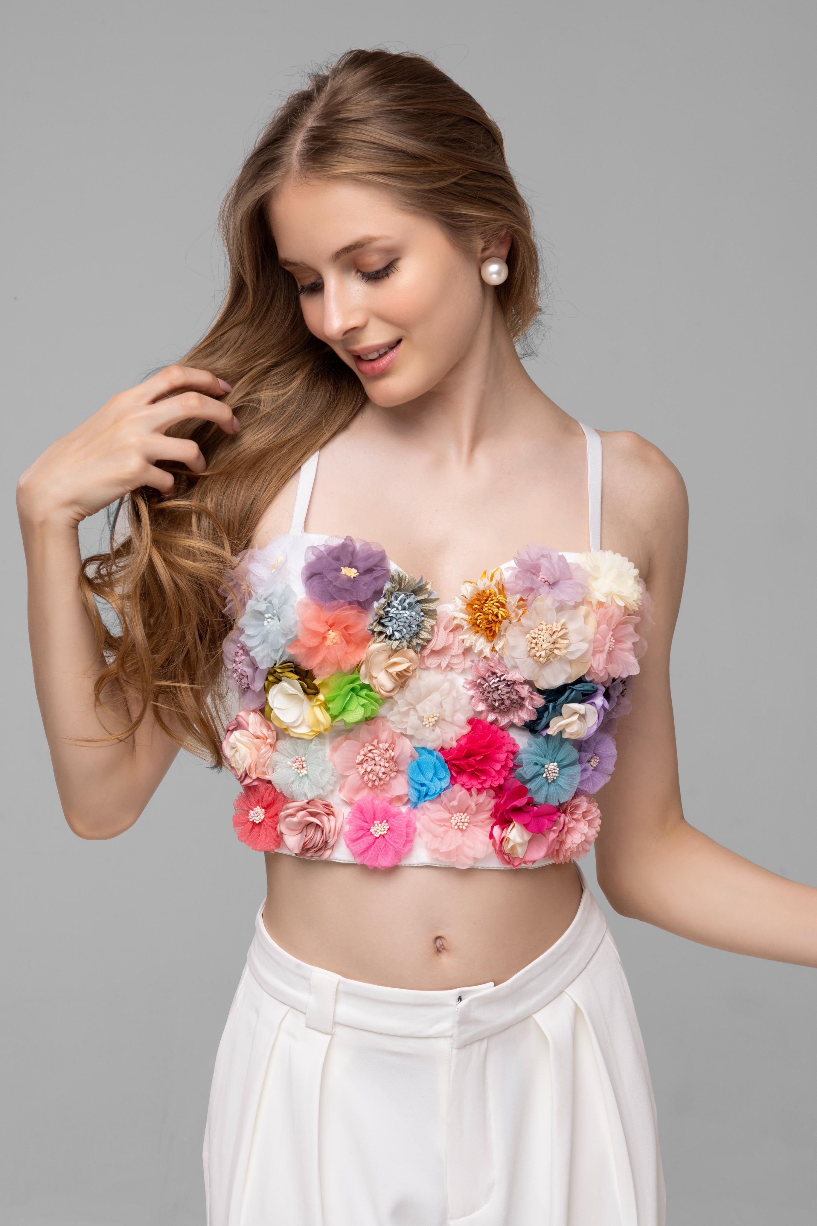 Fancy corset top Multi Color