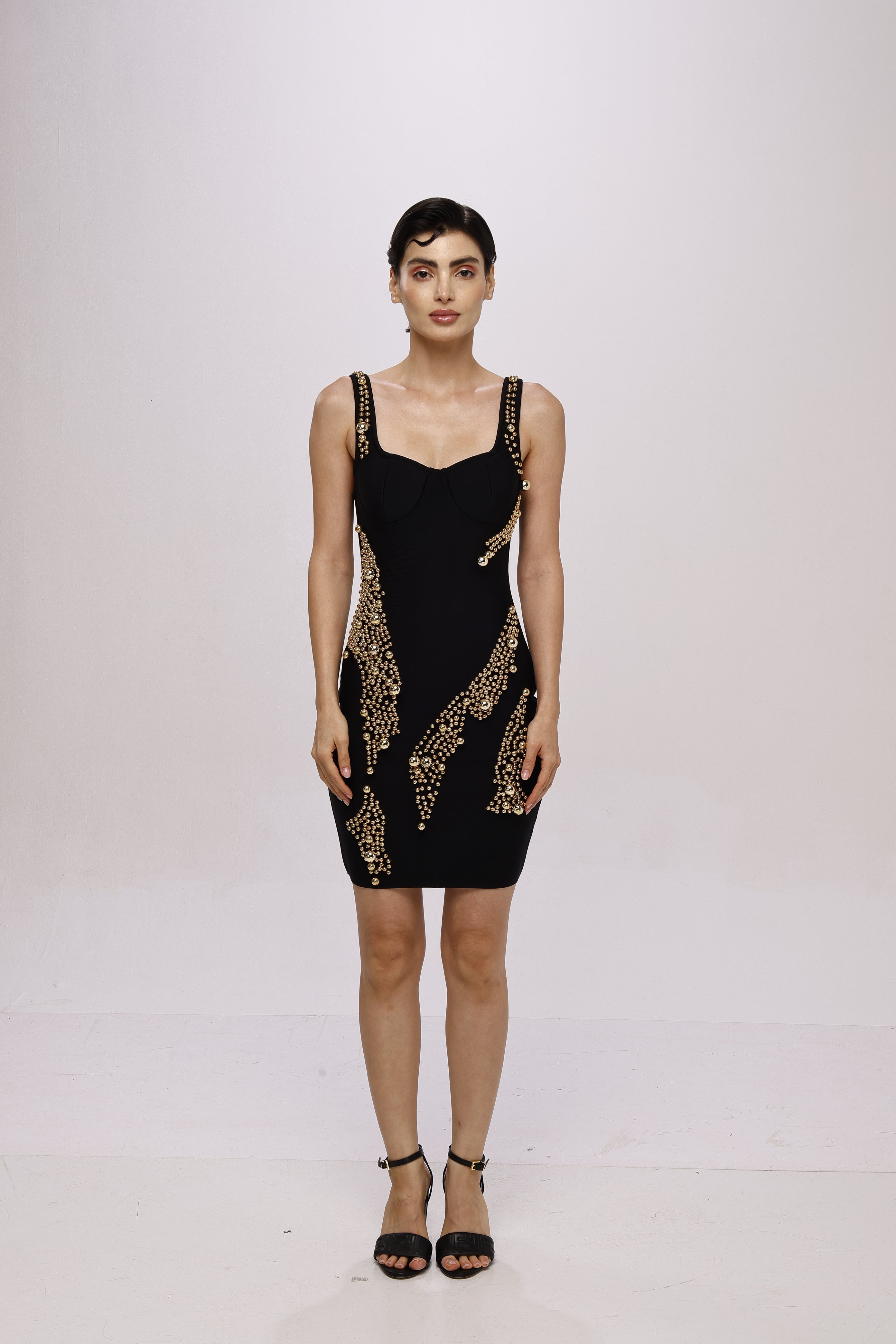 Bandgae Embellished mini dress Black