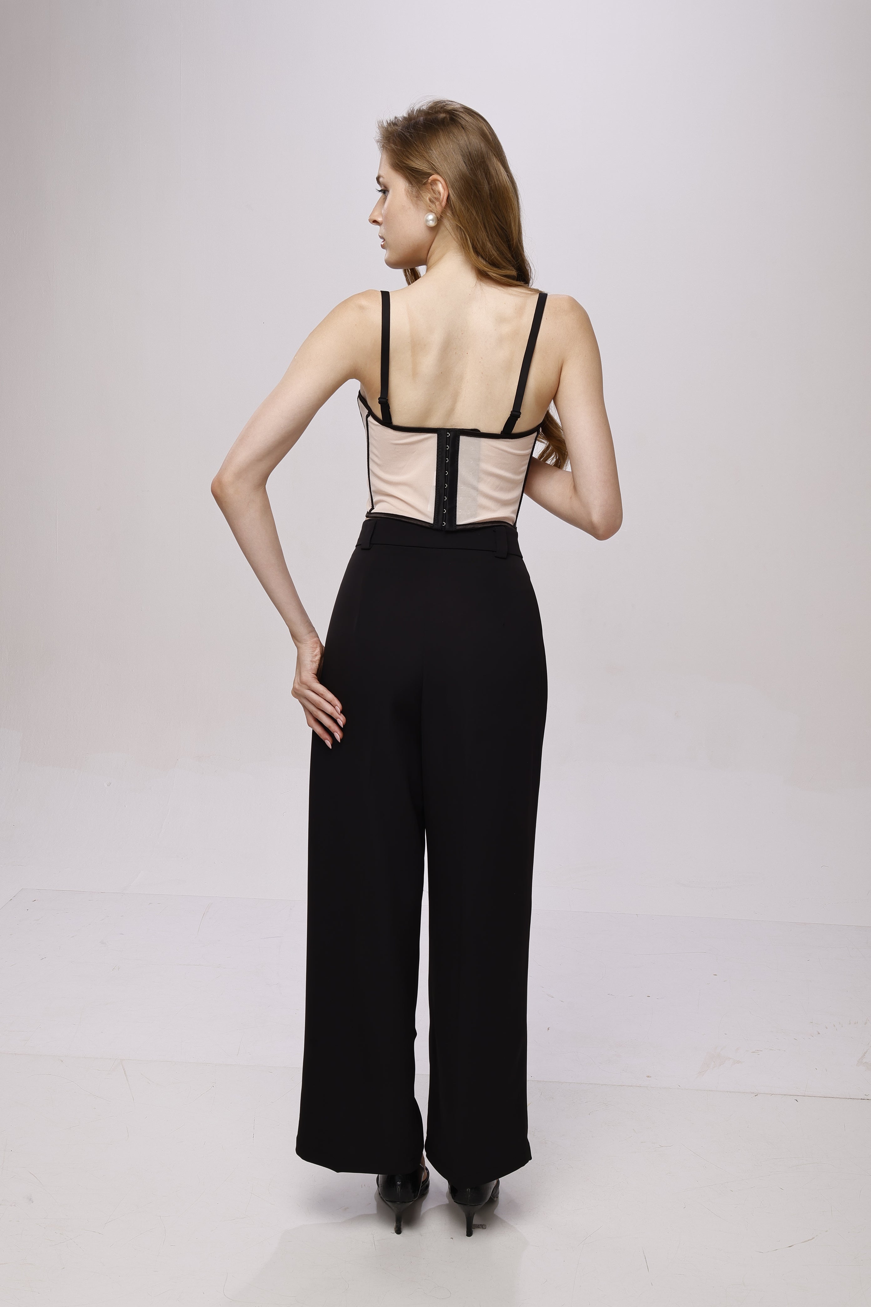 Fancy rhinestone corset top Begie